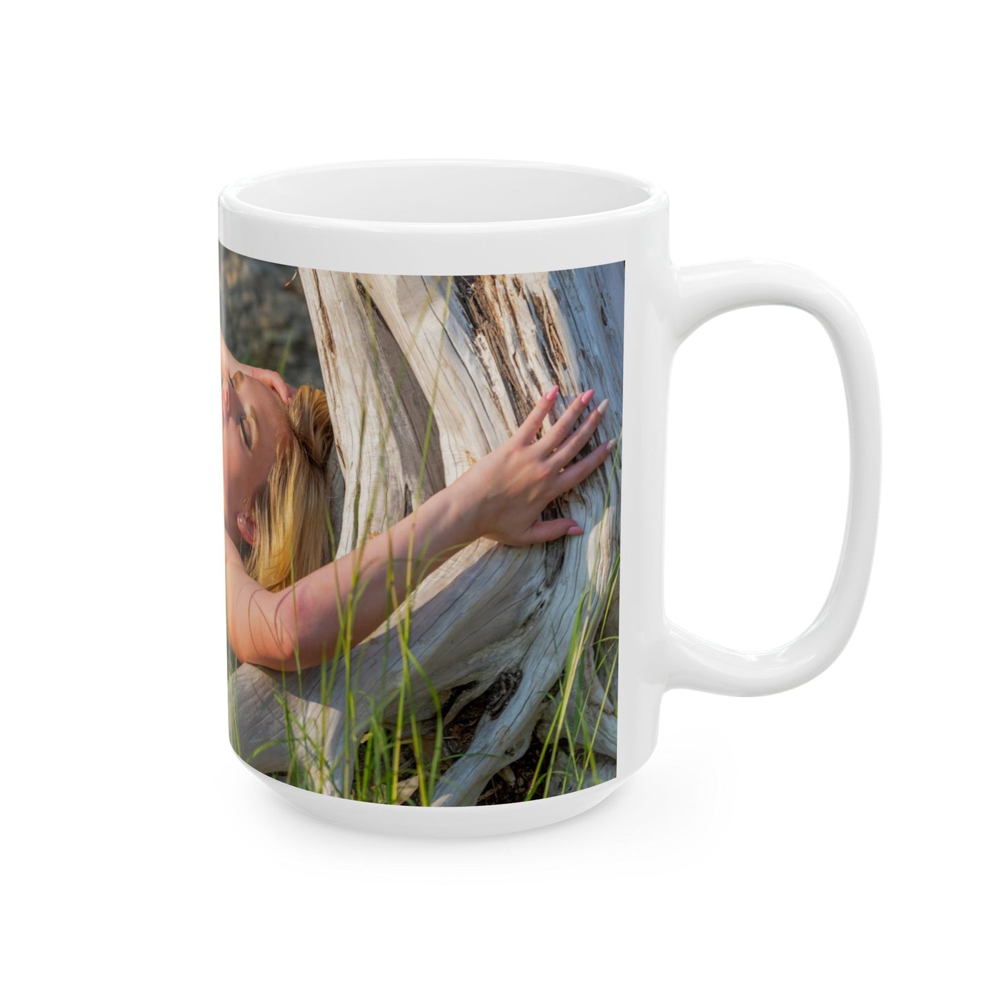 Nude Girl In Grass Coffee Mug. Naked Girl In Grass. Nude Lady On Beach. Nude Woman On Beach.