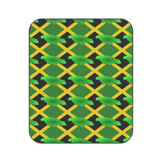 Jamacian Flag Picnic Blanket. Jamacian Gift. Jamaica Blanket.