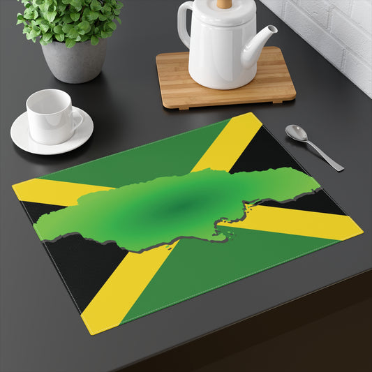 Jamacian Flag Placemat. Jamacian Gift. Jamacian Flag. Jamaican Table. Jamaican Decor.