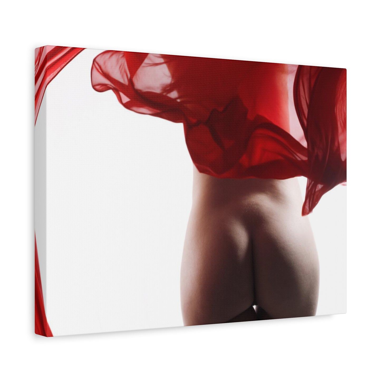 Canvas Art Nude Lady In Red. Nude Lady Picture. Gift Idea. Naked Lady Wall Art. Housewarming Gift. New Home Gift. Home Decor. Wall Picture.