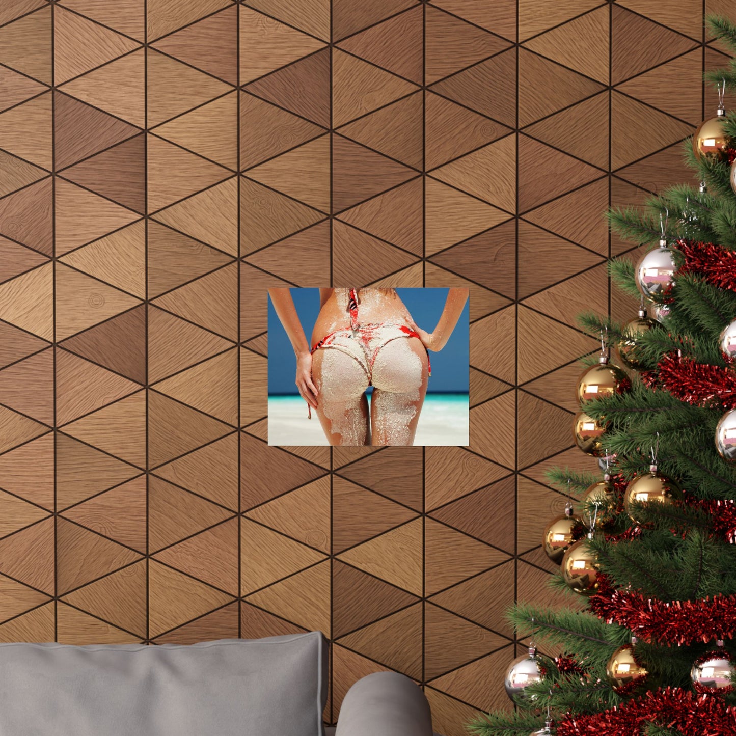 Beach Bum Poster — Matte Horizontal Bikini Photo Wall Art