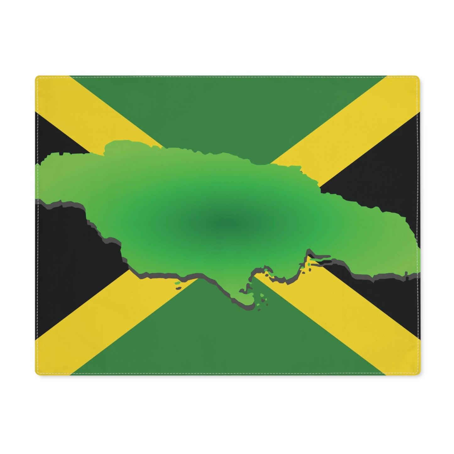 Jamacian Flag Placemat. Jamacian Gift. Jamacian Flag. Jamaican Table. Jamaican Decor.