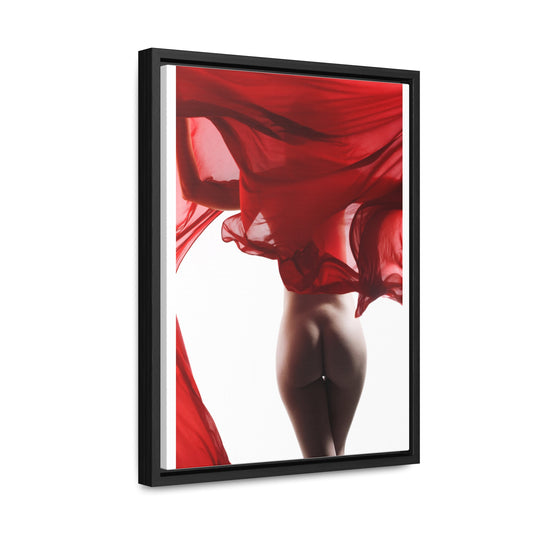 Canvas Art Nude Woman. Dancing Nude Lady. Nude Framed Art. Bachelor Pad Art. Housewarming Gift Idea. Naked Wall Art. Naked Wall Decor.