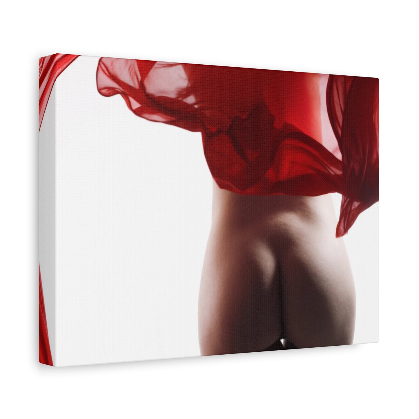 Canvas Art Nude Lady In Red. Nude Lady Picture. Gift Idea. Naked Lady Wall Art. Housewarming Gift. New Home Gift. Home Decor. Wall Picture.