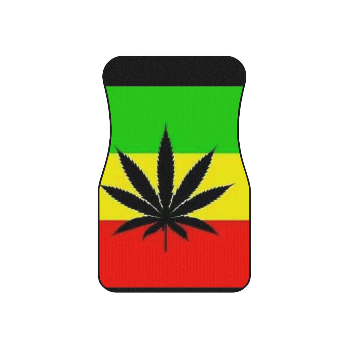 Jamacian Car Mats (Set of 4). Ganja Car Mats. Herb Car Mats. Marley Mats.