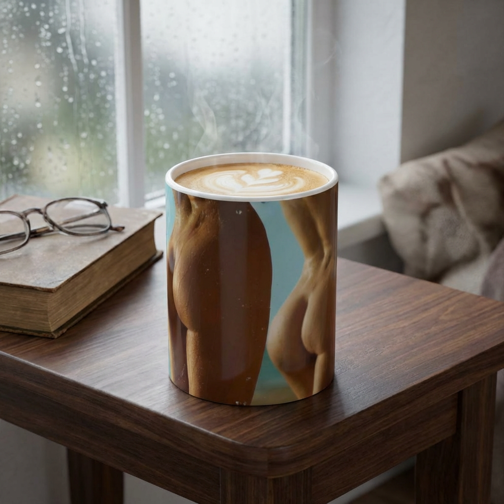 Sexy Butt Coffee Cup. Sexy Butt Coffee Mug. Single Man Coffee Cup. Housewarming Gift. Nude Woman Mug. Nude Lady Cup. White Elephant Gift.