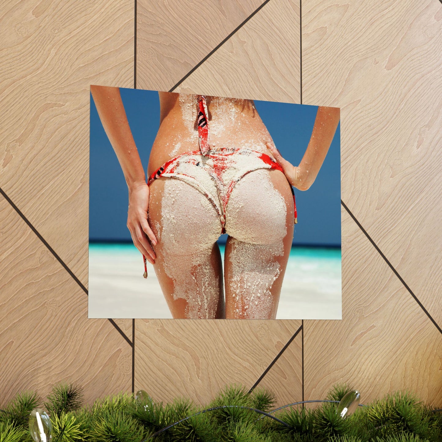 Beach Bum Poster — Matte Horizontal Bikini Photo Wall Art