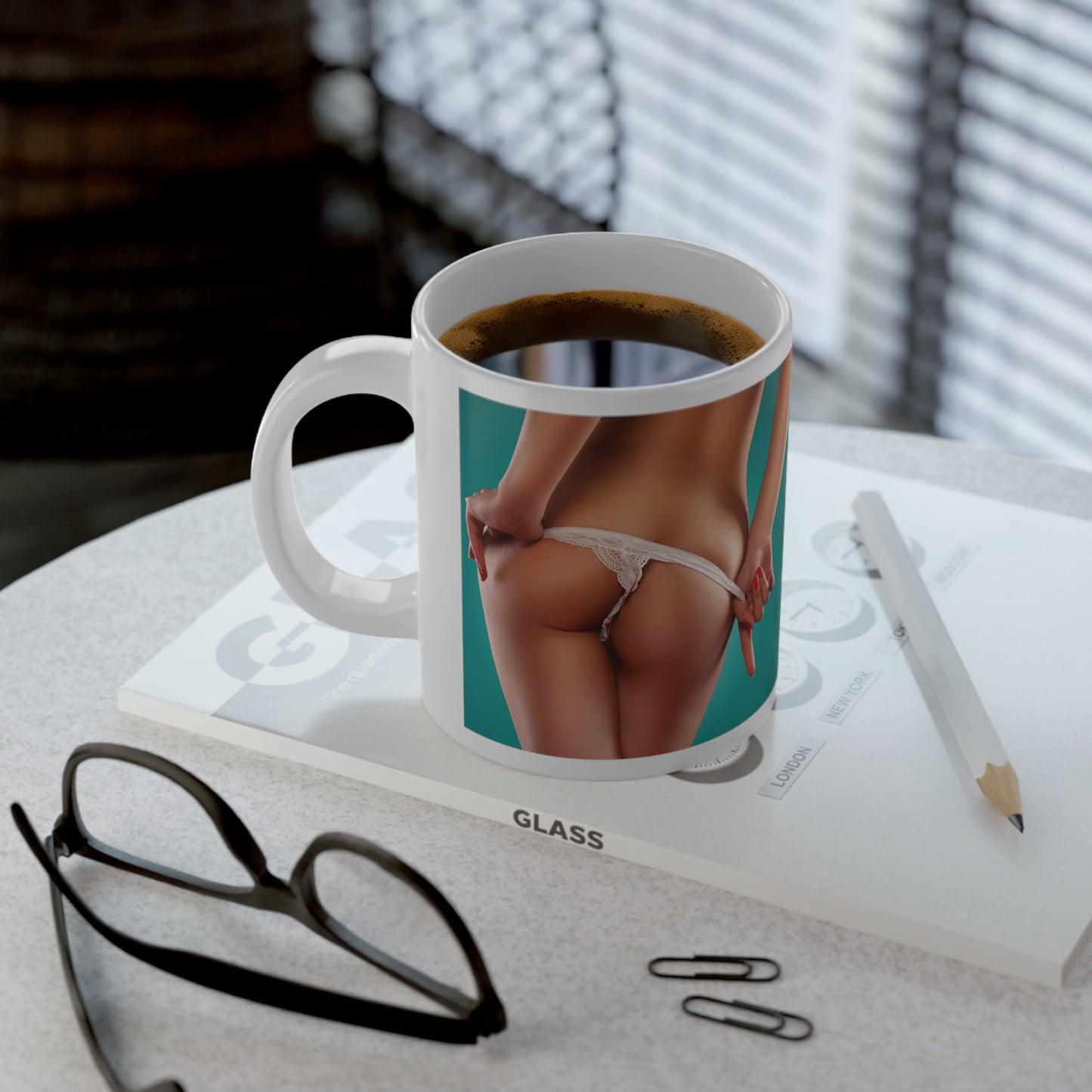 Jumbo Naked Butt Mug, 20oz. Butt Mug. Nude Coffee Cup Guft. White Elephant Gift. Gag Gift.