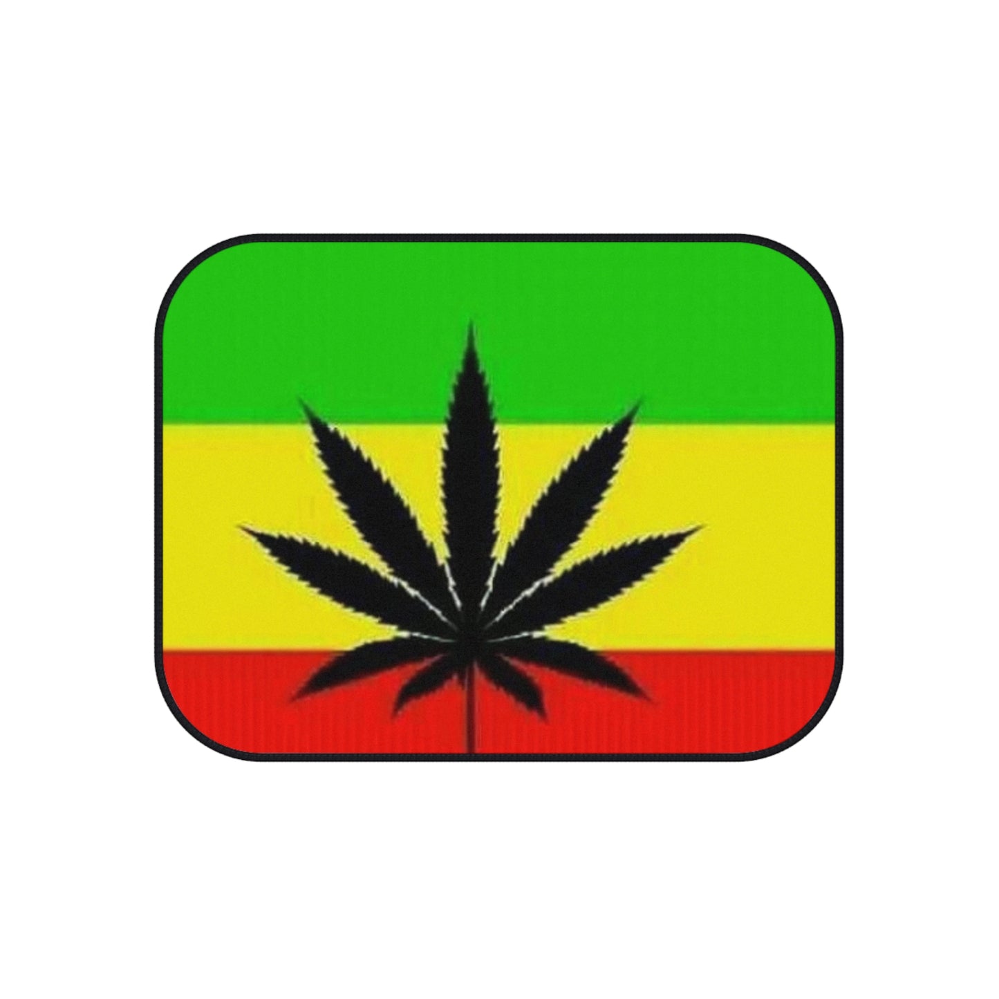 Jamacian Car Mats (Set of 4). Ganja Car Mats. Herb Car Mats. Marley Mats.